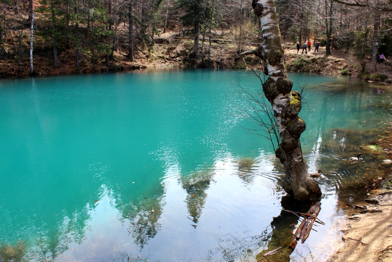 Kolorowe Jeziorka - Widok na trzecie jeziorko - Jeziorko Błękitne